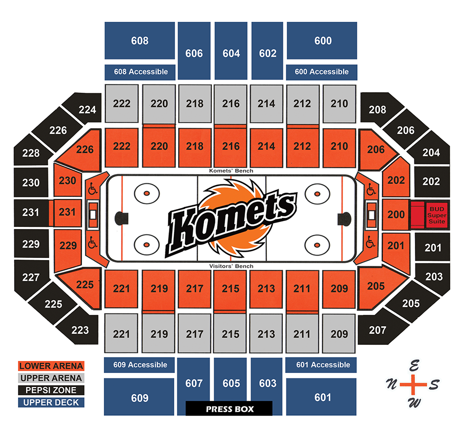 Komets Seating Chart Ponasa